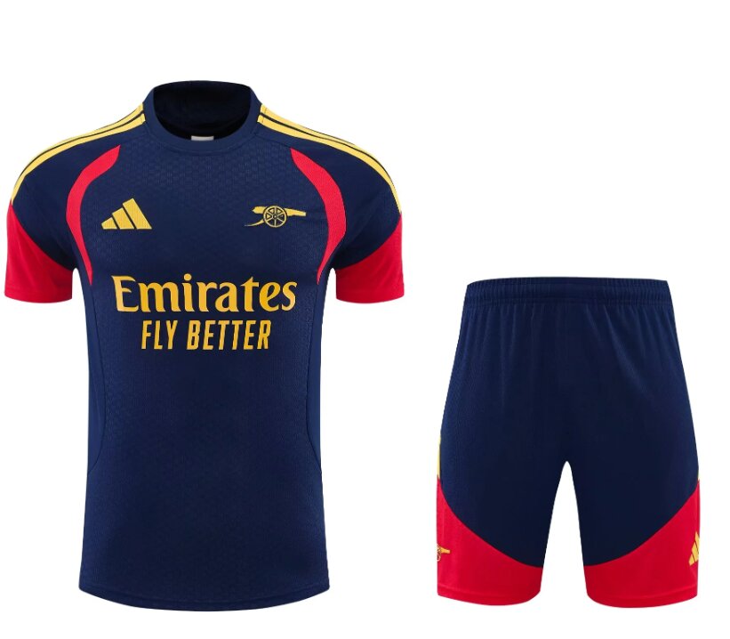 AAA Quality Arsenal 26/27 Navy Blue/Red Training Kit Jerseys